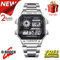 Xujiguanghui (Ready Stock) G .Shock AE1200 Men Watch Digital Sport Watch LED Display Water Resistant Shockproof andAffordable Waterproof World Time LED Light Sports Square Wrist Watches AE-1200WHD-1A (copy original 1.1 premium). 