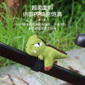 Little Dinosaur Lying Panda Plush Toy Bicycle Decoration Doll Mountain Bike Pendant Velcro Handlebar Frame Accessories. 