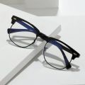 Blue Ray Cut Glass Sliver Golden Frame Using Mobile, Laptop And TV Glass For Men. 