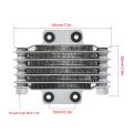 OUMERY Motorcycle Engine Cooling Radiator 85Ml Universal Silver Aluminum for 100Cc-250Cc Motorcycle Dirt Bike Atv. 