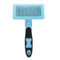 Self Cleaning Slicker Brush for Dogs and Cats - Easy to Clean Pet Grooming Brush Removes Mats Tangles and Loose Hair with Minimal Effort and Comfort - Suitable for Long or Short Hair. 