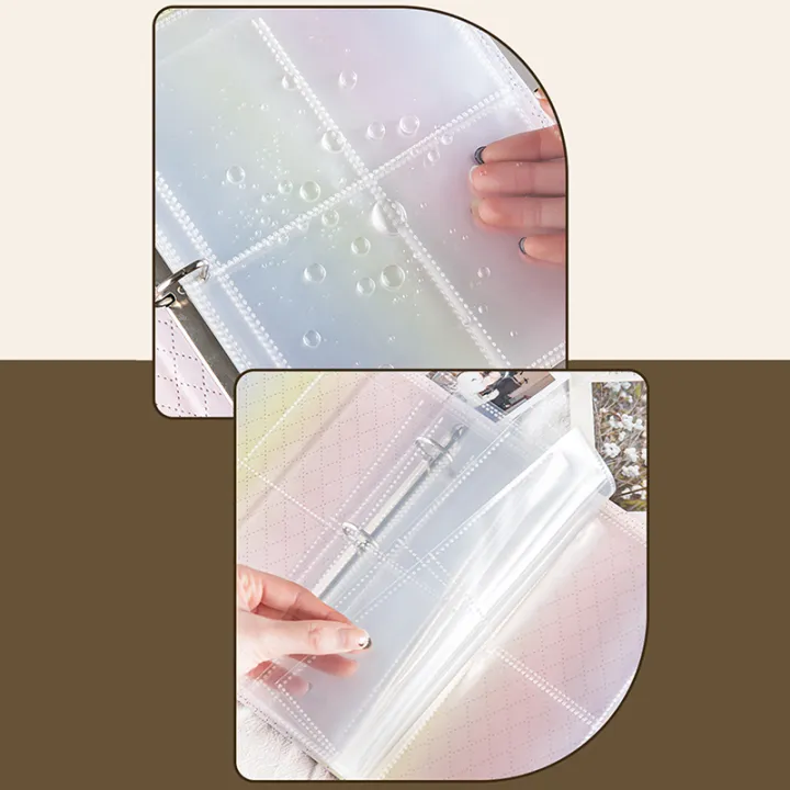 A4%20Photocard%20Holder%20Clear%20Loose%20Leaf%20Photo%20Album%20Linings%201/2/3/4/6/8/9/10%20Pockets%20Inner%20Page%20Card%20Binder%20Collector%20Book%20-%20Image%206