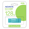 ADATA UC310 ECO Pen drive (128GB | USB 3.2 | Read up to 100MB/s | Capless Swivel Design). 