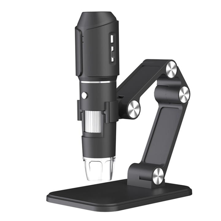 ARELENE Wireless Microscope,WiFi USB Digital Handheld Microscope, 50 to 1600x Wireless Magnification 8 LED with Metal Stand