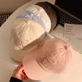 Fashionable Small Bow Baseball Cap - Cotton Sun Protection Hat for Women & Girls. 