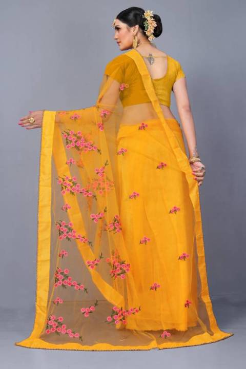 Fabdale%20Red%20Embroidered%20Net%20Bollywood%20Saree%20%7C%20Party%20&%20Festive%20Wear%20(PATL-001)%20-%20Image%208