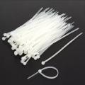 100 Pcs Cable Ties 250 Mm (10 Inch) White Nylon Cable Tie Zip Wire. 