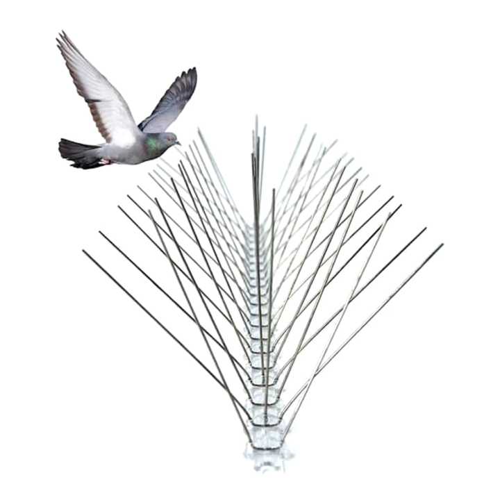 3 Pin Bird Spikes CM UV Resident plastic polycarbonate base strip