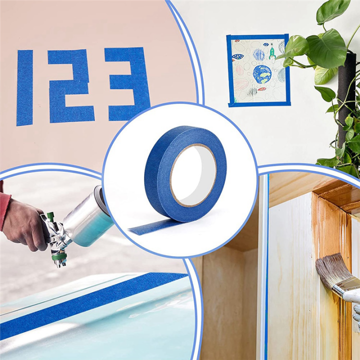 Painters%20Tape%206%20Pack%20X%201%20Inch%20X%2055%20Yards,%20Crepe%20Paper%20Masking%20Tape,%20Paint%20Tape%20for%20Wall%20Painting,%20Crafts%20-%20Image%203