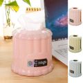 New Nordic Style Round Tissue Box Double Opening Multifunctional Drawer Box Durable Cylinder Roll Paper Storage Box. 