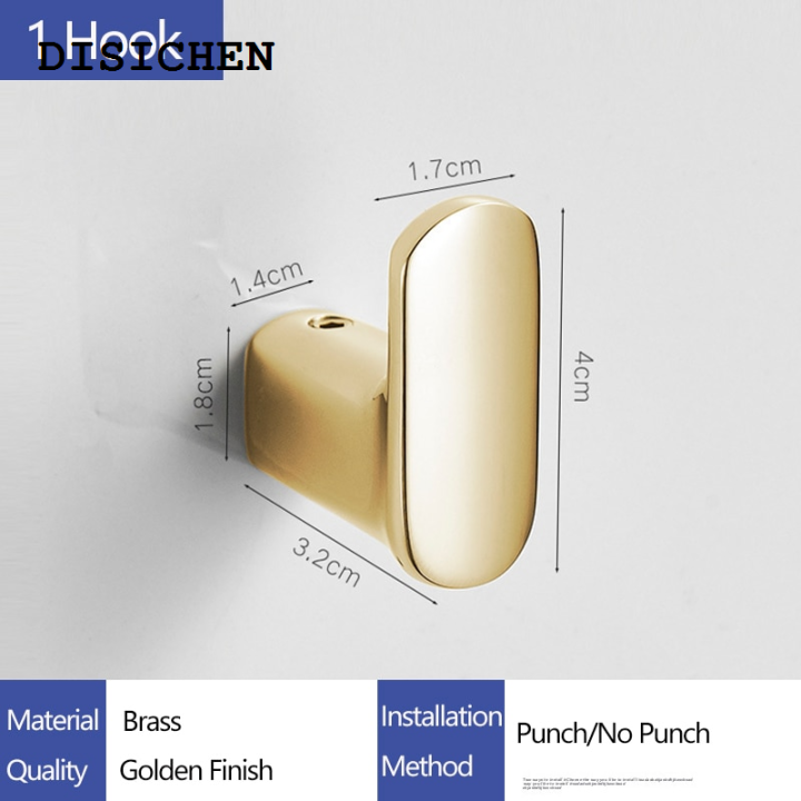 DISICHEN%20High%20Quality%20Brass%20Robe%20Hooks%20Clothes%20Hanger%20Household%20Rustproof%20Towel%20Hook%20Coat%20Hanger%20Key%20Rack%20Bathroom%20Accessories%20Small%20Decoration%20-%20Image%207