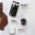 Portable Electric Espresso Coffee Machine Cordless Heating Single Serve Mini Coffee Maker with 2-IN-1 Coffee Powder/Capsule Bin 18Bar Pump Pressure Auto Brew Built-in 2500mAh Battery. 