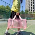 Portable Water Resistant PVC Travel Bag Waterproof Large Capacity Gym Sport Bag PVC Shoulder Fitness Transparent Bag Summer Beach. 