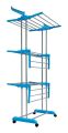 National Kitchenware Heavy Stainless Steel Pipe Movable Cloth Drying Rack Stand 6 Feet. 