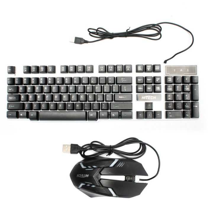 HiTech HT200 Black Gaming Keyboard and Mouse Combo