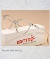 Transparent Oval Glasses For Women. 
