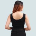 Solid Ribbed U Neck Tank Tops. 