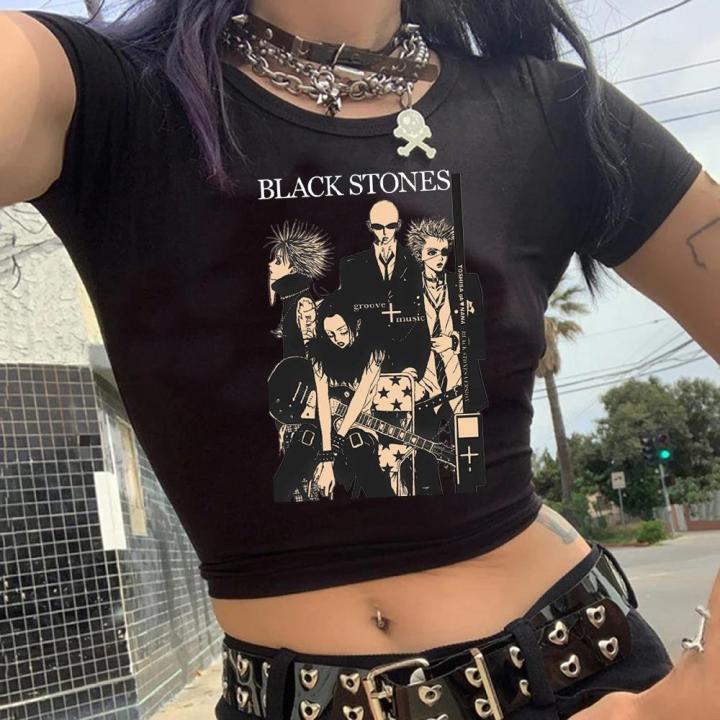 New style stheti ladies harajuku ae short summer nana anime cartoon t-shirt c corp top casual t-shirt fashion y2k ladies t-shirt