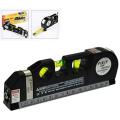 Laser Level Meter Pro 3 Leveller Black 2 Line Measuring Tape Measurement Tool Device Instrument Professional Horizontal Vertical Measure 8FT Aligner Ruler Area. 