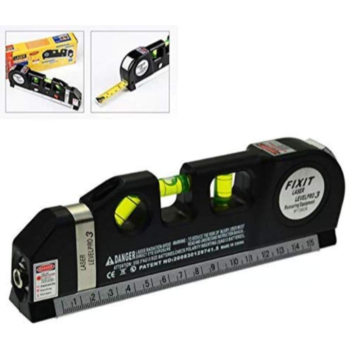 Laser%20Level%20Meter%20Pro%203%20Leveller%20Black%202%20Line%20Measuring%20Tape%20Measurement%20Tool%20Device%20Instrument%20Professional%20Horizontal%20Vertical%20Measure%208FT%20Aligner%20Ruler%20Area%20-%20Image%203