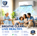 German Tech 1 Ton Smart Inverter AC GT | 1Ton Inverter AC| Hot and Cold Air Conditioner for Room Office |German Technology | 5 Star Energy Saving | 100% Copper Pipe | Golden Fin Protection | 5 Years Compressor Warranty | Smart Wifi AC| Nova Hub. 