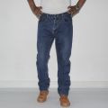 Blue Regular Fit Hard Jeans For Men. 