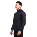 Taffeta Black Double Layer Windcheater Jacket For Men. 