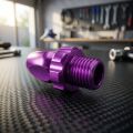 4PCS Durable Aluminum Alloy Bike Brake Lever Adjuster Screws Purple Lightweight Bike Brake Adjuster Screws Compact 10mm Brake Lever Adjuster Bolts Bicycle Brake Lever Screws Replacement Parts. 