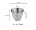 90/200ml Stainless Steel Coffee Measuring Cup Espresso Extraction Double Mouth Double Scale Cup Kitchen Coffee Measuring Tool. 