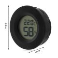 Gauge Round Shape Mini LCD Thermometer Electronic Sensor Mini Size Digital Hygrometer LCD Display Digital Readout Temperature Tester Room Temperature. 