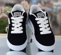 Classic Black & White Women’s Suede Sneakers – Timeless, Elegant & All-Day Comfort. 