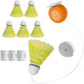 Badminton Training Tool, Badminton Rebound Trainer Elastic Badminton Trainer Set Portable Badminton Training Device B. 