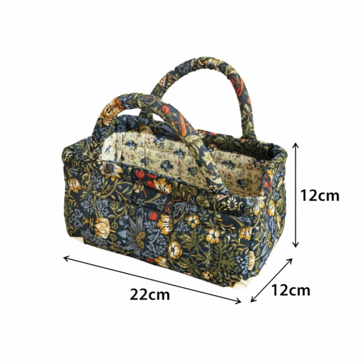 Retro%20Design%20Floral%20Pattern%20Bento%20Handbags%20Foldable%20Portable%20Shopper%20Bag%20Patchwork%20Design%20Cotton%20Material%20Storage%20Basket%20Home%20Textile%20Storage%20-%20Image%202