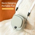 Rechargeable 5 Speed Adjustable Portable Rechargeable Fan Large Capacity Battery Handheld Design Hanging Neck Fan Multi-function Display Screen Personal Small Fan Outdoor Travel. 