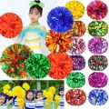 New 25cm Kids Game Pom Poms PET Come On Props Cheering Ball Multicolors Sports Match Vocal Ball Club Supplies. 