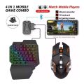 4 in 1 Bluetooth Gaming Keyboard Mouse Converter Combo for Smartphone PC PUBG Mobile Game Accessories. 