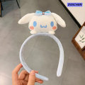DISICHEN 【 】 Fashion Kawaii Cartoon Cinnamoroll My Melody Kuromi Plushie Headband Cute Makeup Wash Hair Ring Hair Accessories Gifts Cologo. 