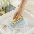2PCS/SET Durable Plastic Long Handled Shoe Brush Soft Bristled Ergonomic Board Brush Portable Shoe Washing Brush Household Use. 