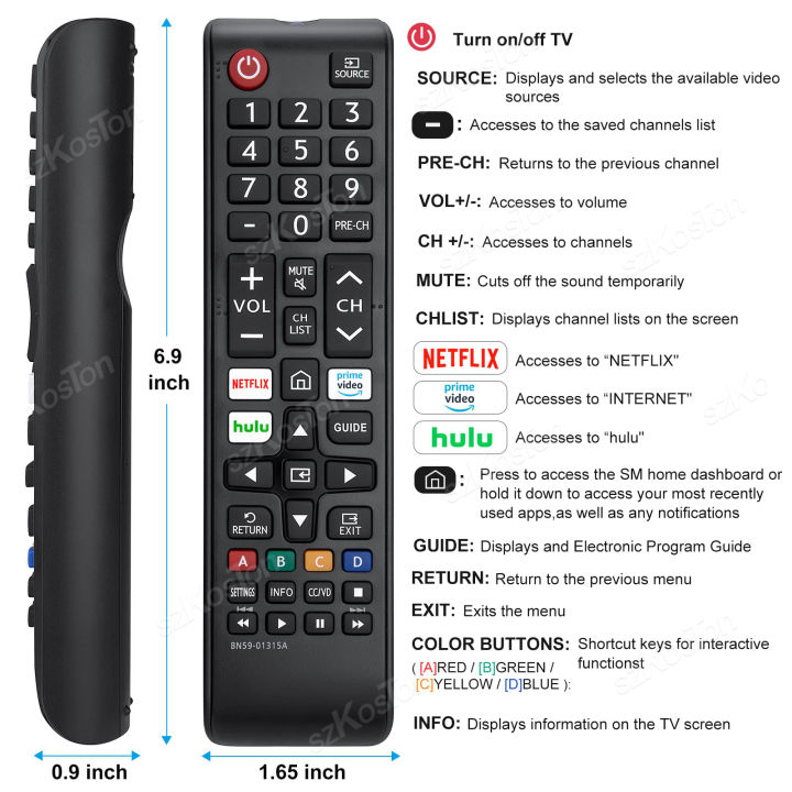 2025%20Universal%20Remote%20for%20All%20Samsung%20TV%20Remote%20Replacement%20Compatible%20for%20All%20Samsung%20Smart%20TV%20LED,%20LCD,%20HDTV%203D%20Series%20BN59-01315A%20-%20Image%204