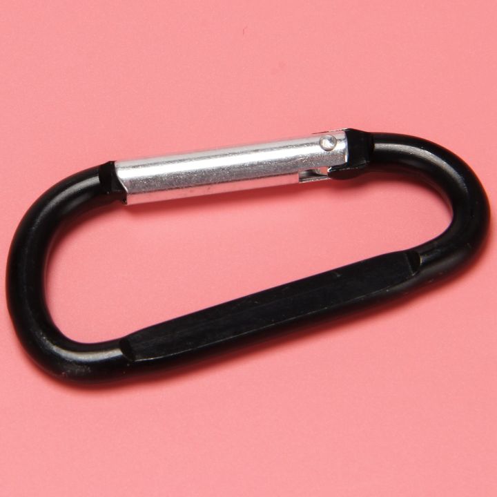 Kqueebee%2010PCS%203inch/8CM%20Aluminum%20Carabiner%20Clips,Premium%20D-Ring%20Caribeaner%20with%20Keyring%20for%20Home%20RV%20Camping%20Fishing%20Hiking%20Traveling%20Backpack%20and%20Keychain%20-%20Image%203