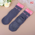 Cotton Breathable Mid-calf Yoga Socks Solid Color Striped Anti-slip Sports Socks Pilates Socks Dance Fitness Training Socks MENGYU. 