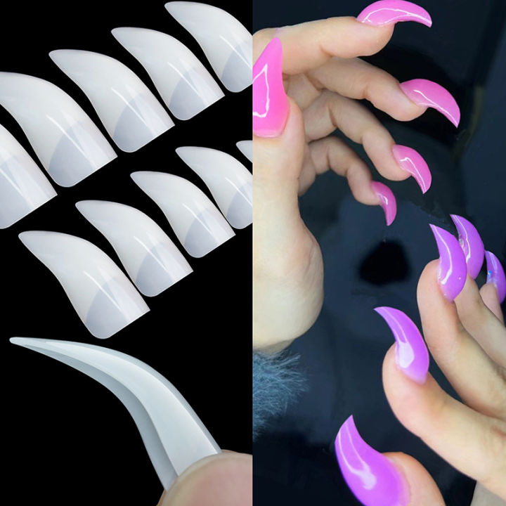 100%20Pcs%20Hawk%20Curve%20Nail%20Tips%20Half%20Cover%20Eagle%20Claw%20Curve%20False%20Nails%20Extension%2010%20Sizes%20For%20Art%20Salon%20-%20Image%205