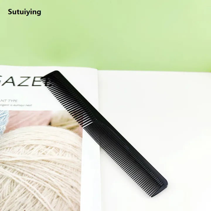 Sutuiying%205%20Pieces%20Fine%20Cutting%20Wide%20Tooth%20Hair%20Barber%20Carbon%20Fiber%20Salon%20Original%20Hairdressing%20Comb%20Heat%20Resistant%20Styling%20Grooming%20Comb%20-%20Image%202