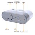 Multifunctional Home Office Digital Snooze Alarm Clock Pen Holder Lcd Clock. 