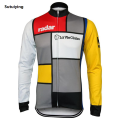 Sutuiying Retro Long Sleeves Cycling Jersey Men Molteni New style Bike Clothing Thin Outdoor Sports Jersey MTB. 