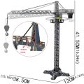 Classic Lifting Tower Tower Crane Model Simulation Excavator Engineering Vehicle Toy Diecast Alloy Car Construction Model Educational Toy. 