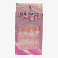 Toe Fake Nail 12pieces in 12 sizes. 