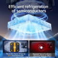 P70 Refrigeration Mobile Cooling Fan Cooler Radiator Semiconductor Frozen 2000 Mah Wireless Battery Magnetic Back Clip. 