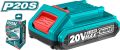 TOTAL Tool  20V Battery 2Pc & 1Pc Charger Set. 