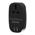 Digicom Power Adapter 1 Universal Socket 2 Usb Charging Ports Dg-T12U - Travel Adapters | Power Adapters. 